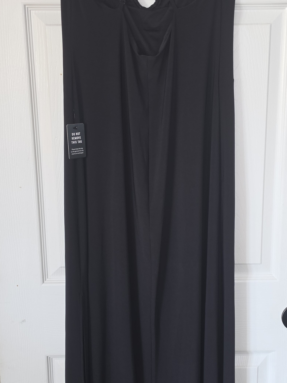 Express Black Maxi Dress with Flowing Panels